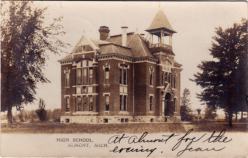 Click to reveal another version of the postcard.  C. 1907, via UpNorthMemories