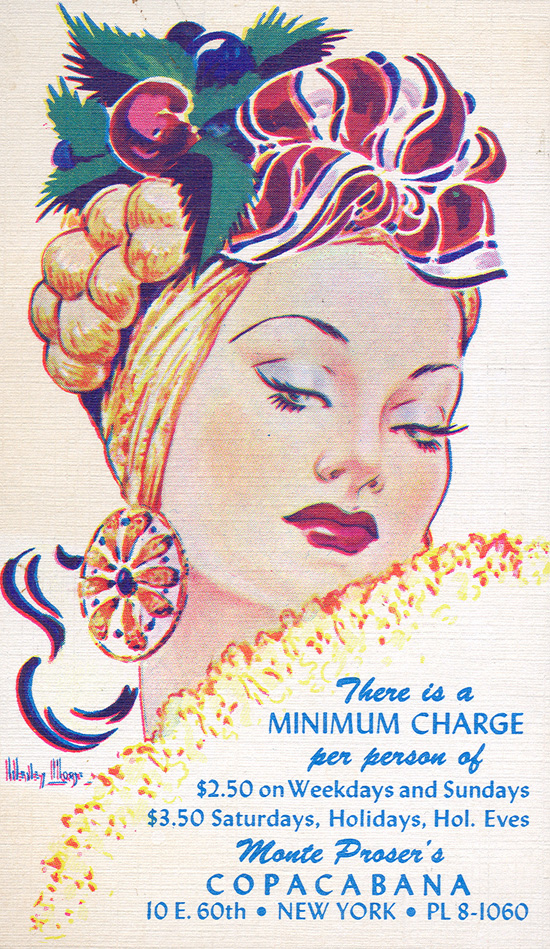 Monte Proser's Copacabana Cover Charge