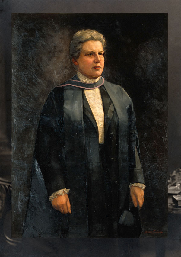 The photograph and the painting of Dame Louisa Brandreth Aldrich-Blake
