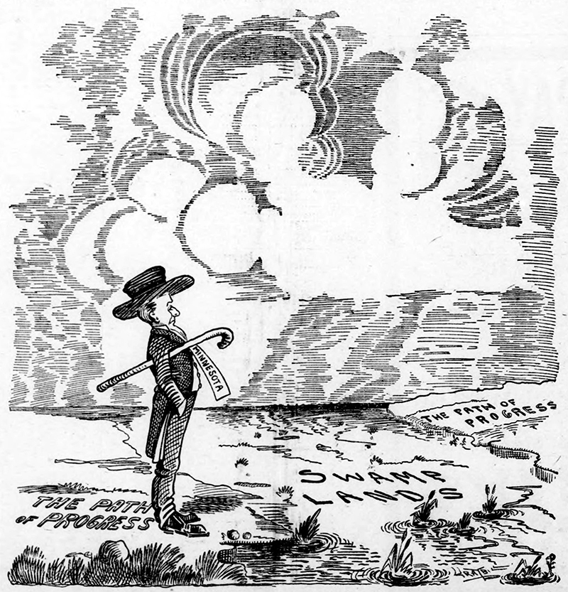 Click to confirm that the shape in the clouds is, in fact, the comic strip Henry, 26 years before his debut.  From the Duluth Evening Herald, 1906