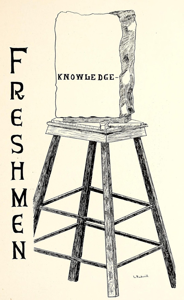 From Colorado College's 1907 yearbook