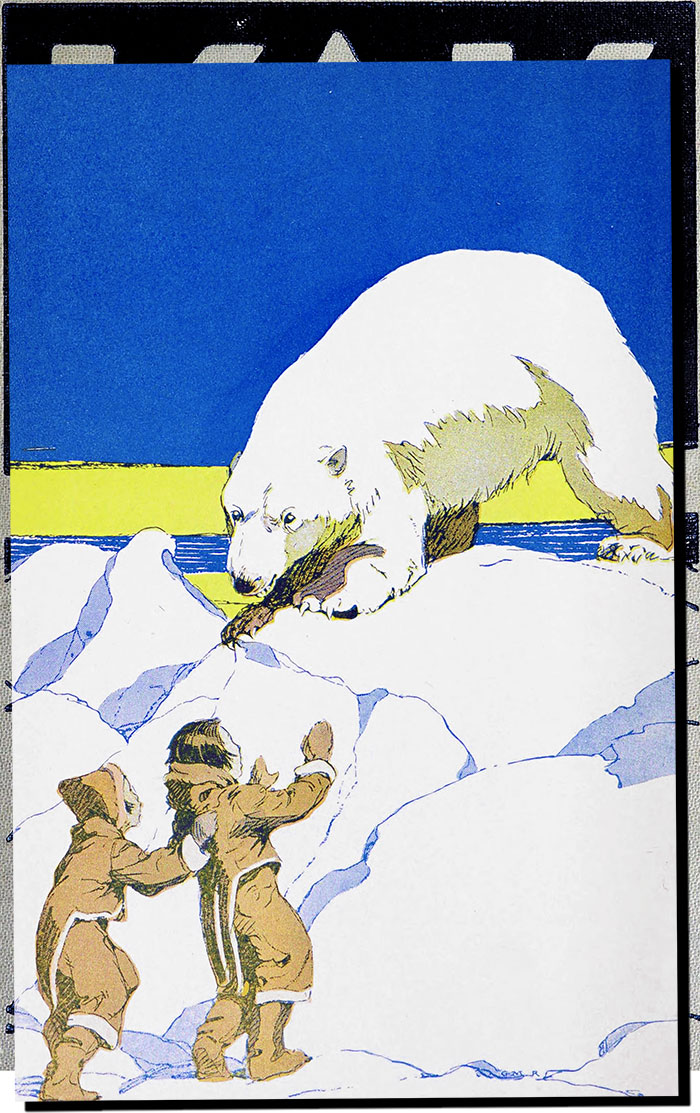 From Kak, the Copper Eskimo by Vilhjalmur Stefansson and Violet Irwin and illustrated by George Richards, 1924
