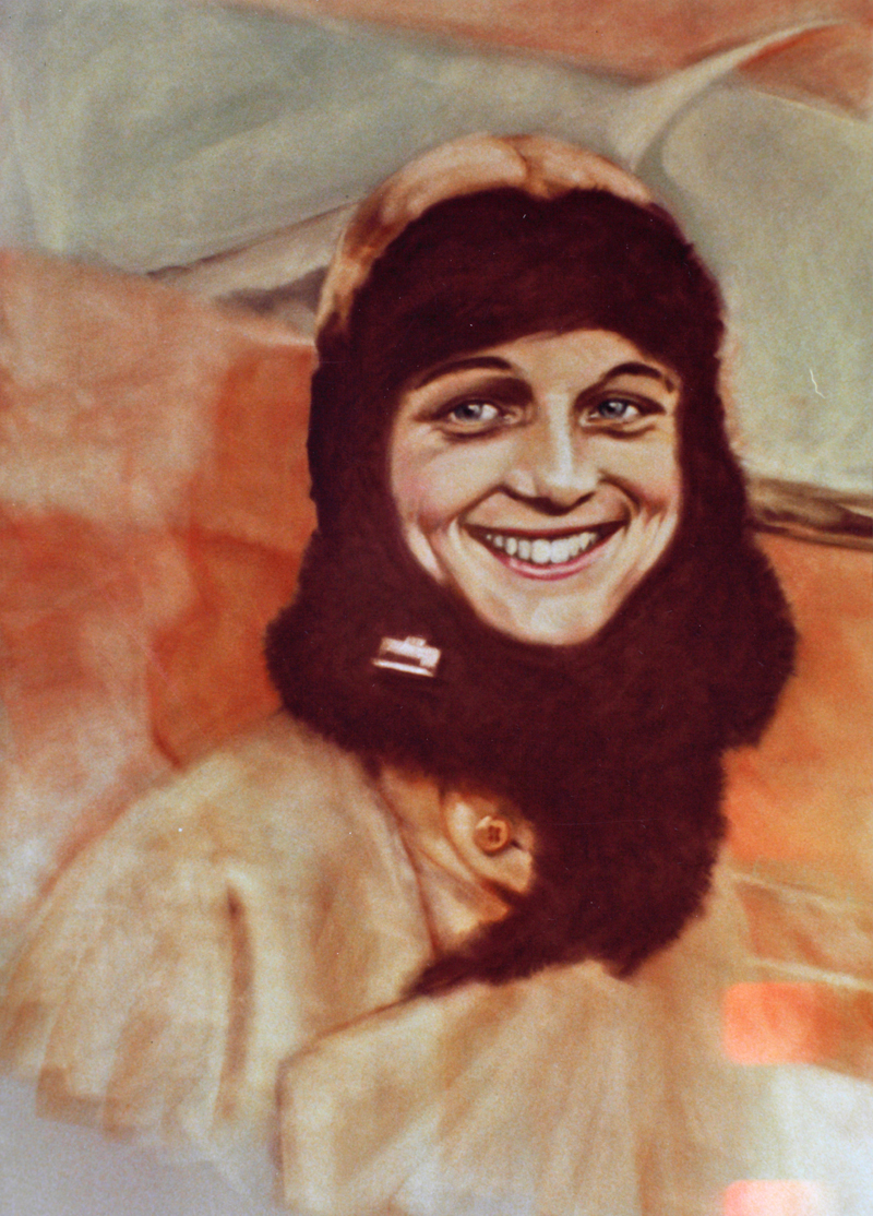 Louise Thaden, painted by Edward Lester