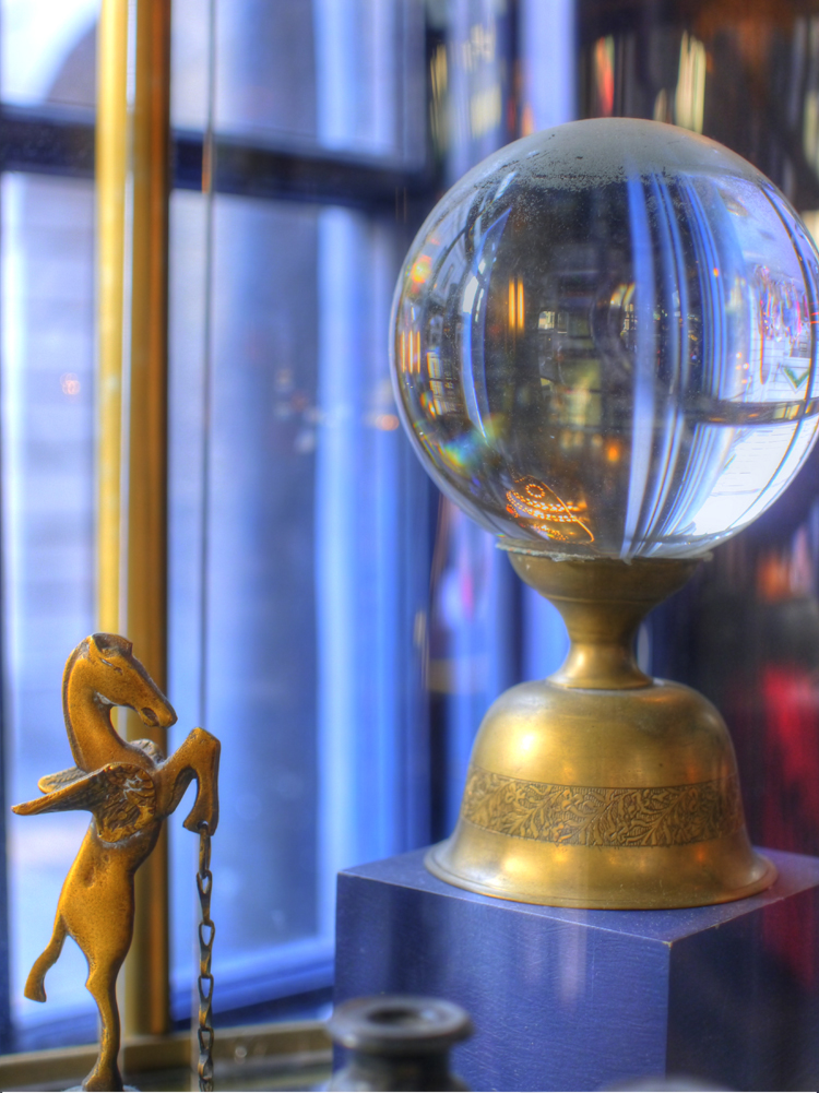 Oddfellow in a crystal ball