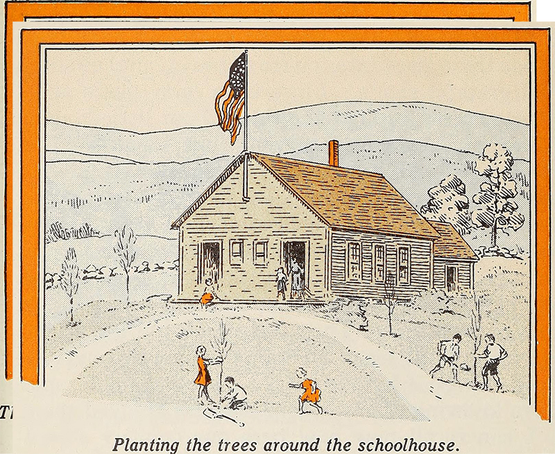 Click to see the trees years later.  From Paths To Conservation by James S. Tippett, 1937