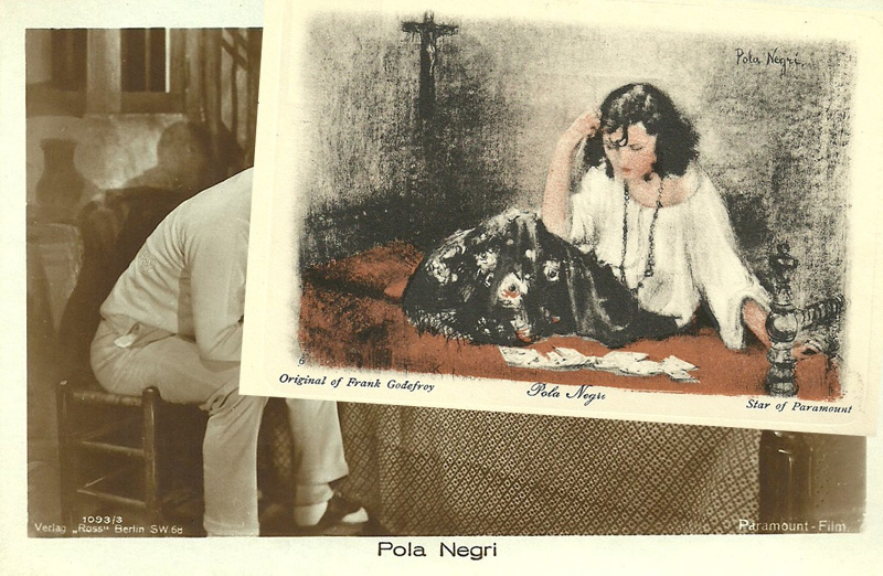 Pola Negri painted by Frank Godefroy