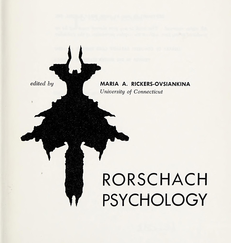 From Rorschach Psychology by Maria Rickers-Ovsiankina, 1961