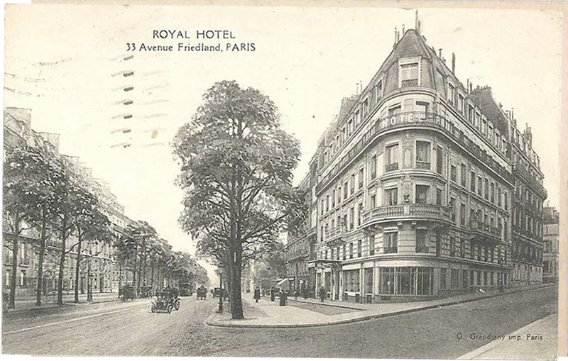 Royal Hotel, Avenue Friedland, Paris