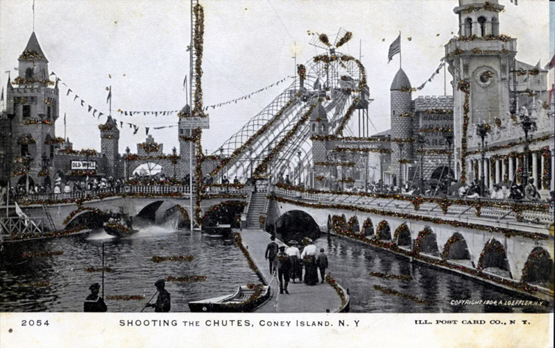 Shooting the Chutes, Coney Island, New York