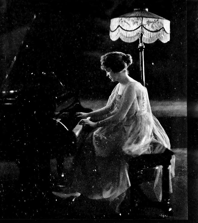 Two women, one piano. From Georgetown College's 1920 yearbook