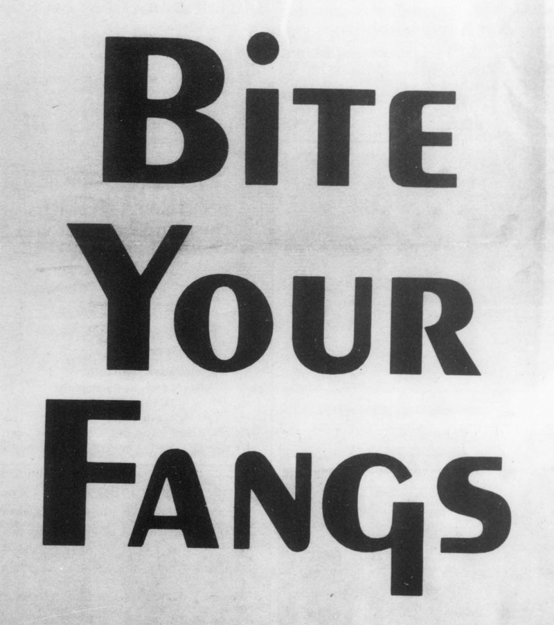 Abecedarian : posts tagged fangs